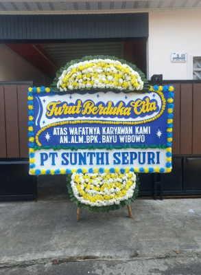 Papan Bunga Duka di Citerep